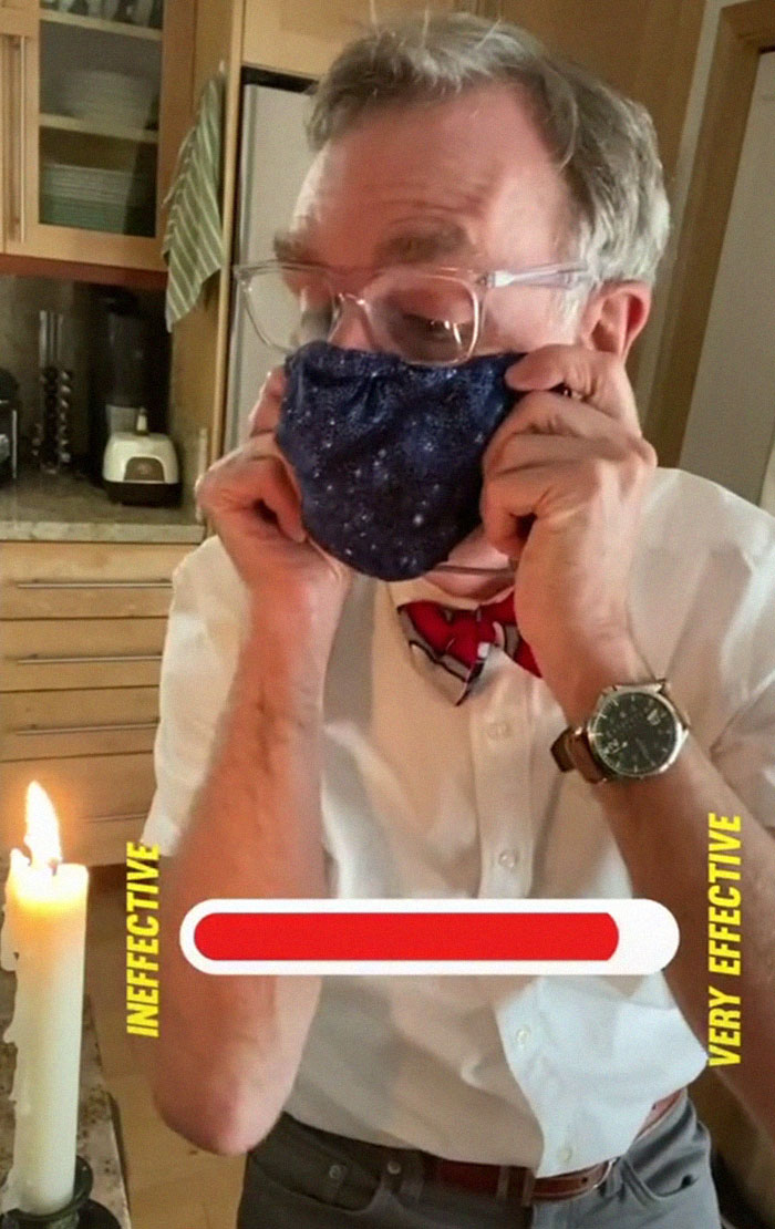 Bill Nye Makes A PSA On TikTok About How Effective Different Face Masks Are, Goes Viral