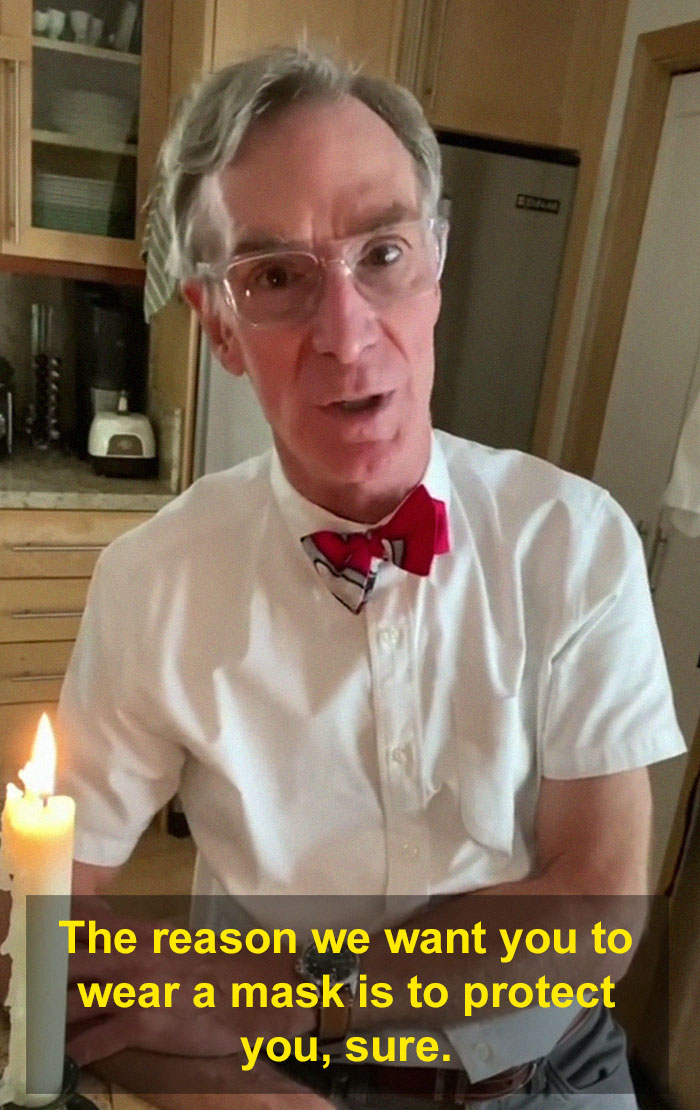Bill Nye Makes A PSA On TikTok About How Effective Different Face Masks Are, Goes Viral