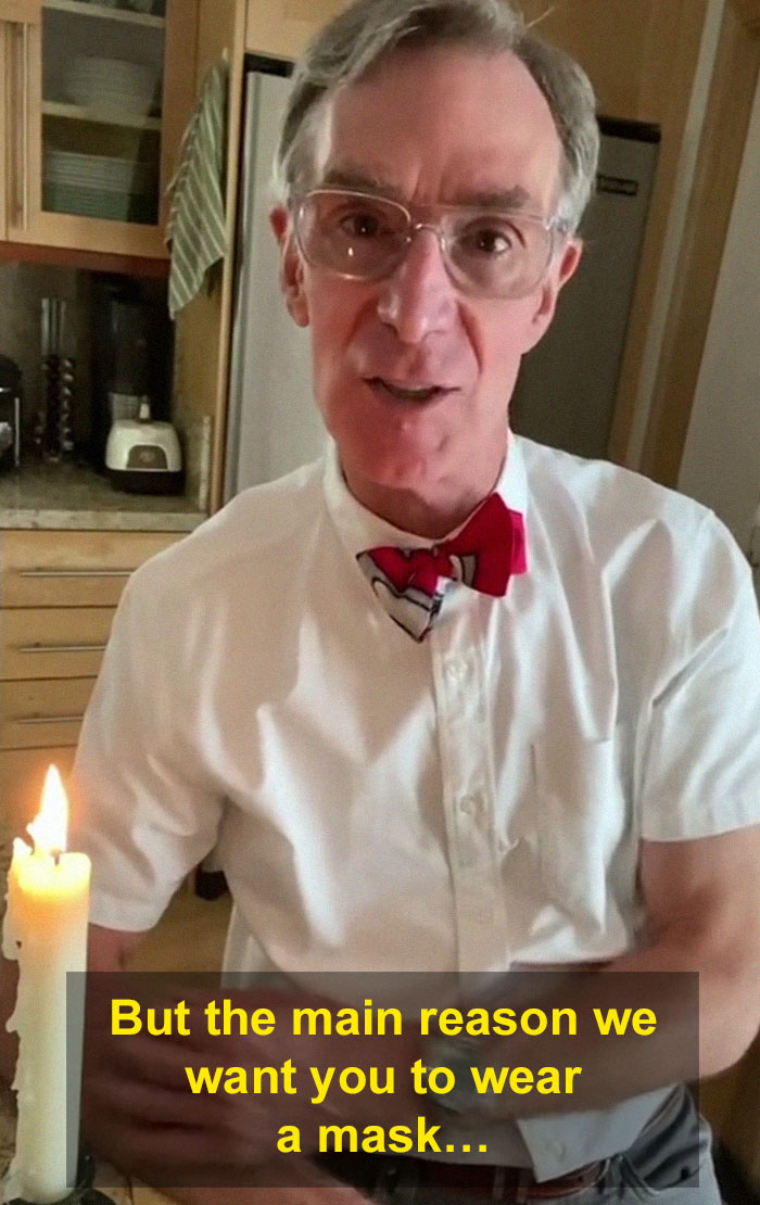 Bill Nye Makes A PSA On TikTok About How Effective Different Face Masks Are, Goes Viral Bill Nye Makes A PSA On TikTok About How Effective Different Face Masks Are, Goes Viral