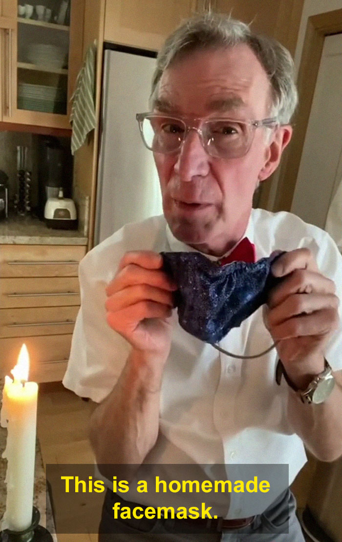 Bill Nye Makes A PSA On TikTok About How Effective Different Face Masks Are, Goes Viral