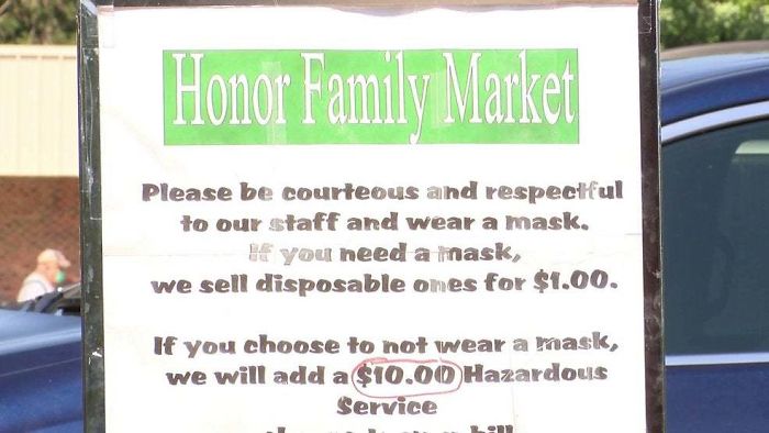 People Are Applauding This Business For Putting Up A Poster That Puts Covidiots In Their Place