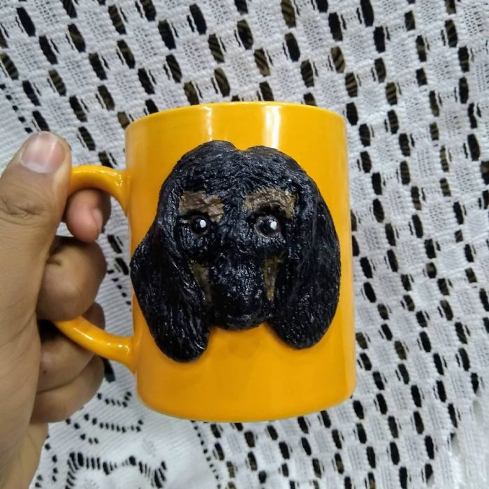 Clay Sculpture Of My Dog Who Passed Away After Being With Me For 6 Month