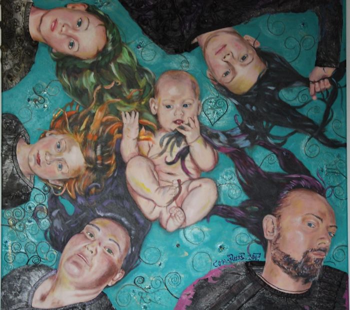 At This Age My Sun Was The Centre Of My Family. I Used (Real) Hair To Link Us All Together