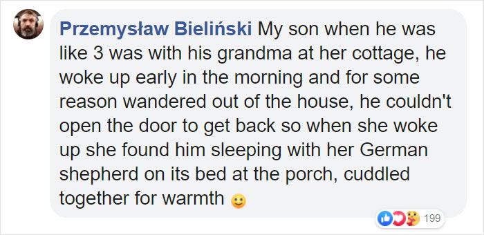 Camera Captures Adorable Moment Little Boy Sneaks Out Of His Bed To Sleep With His Dog