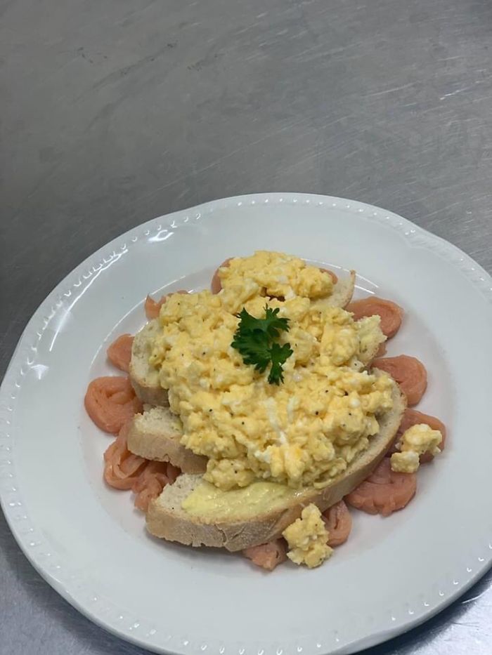 Salmon And Scrambled Eggs