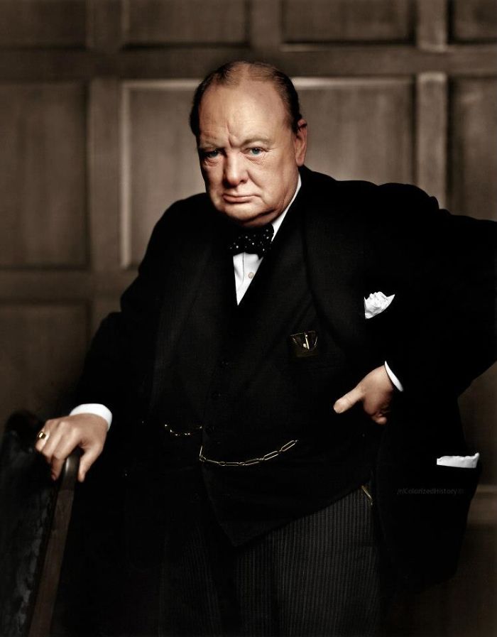 Winston Churchill, Pictured In 1941 By Yousuf Karsh, One Of The Greatest Wartime Leaders Of The 20th Century