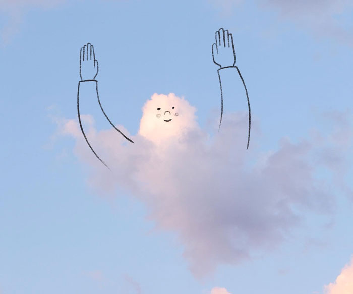 Artist Posts Funny Cloud Doodles On Twitter, People Like Them So Much That They Respond With Their Own Doodles