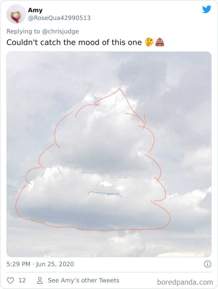 Artist Posts Funny Cloud Doodles On Twitter, People Like Them So Much That They Respond With Their Own Doodles Artist Posts Funny Cloud Doodles On Twitter, People Like Them So Much That They Respond With Their Own Doodles