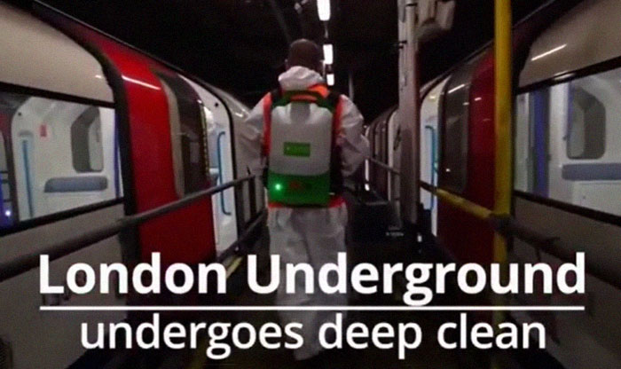 Banksy Sends A Lockdown Message By Spray-Painting The London Underground Banksy Sends A Lockdown Message By Spray-Painting The London Underground