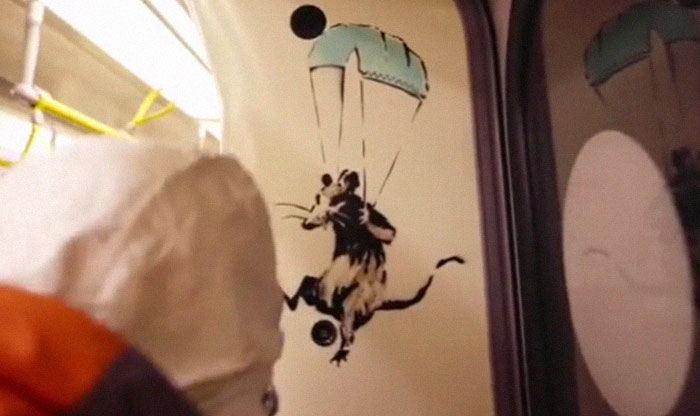 Banksy Sends A Lockdown Message By Spray-Painting The London Underground Banksy Sends A Lockdown Message By Spray-Painting The London Underground