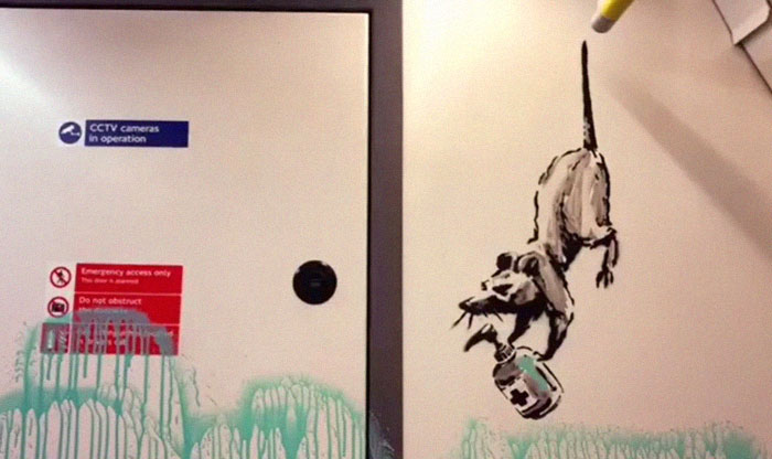Banksy Sends A Lockdown Message By Spray-Painting The London Underground Banksy Sends A Lockdown Message By Spray-Painting The London Underground
