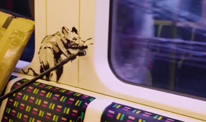 Banksy Sends A Lockdown Message By Spray-Painting The London Underground Banksy Sends A Lockdown Message By Spray-Painting The London Underground