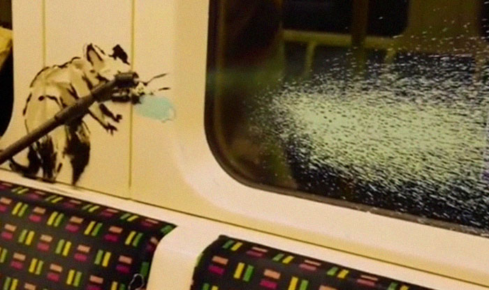 Banksy Sends A Lockdown Message By Spray-Painting The London Underground Banksy Sends A Lockdown Message By Spray-Painting The London Underground