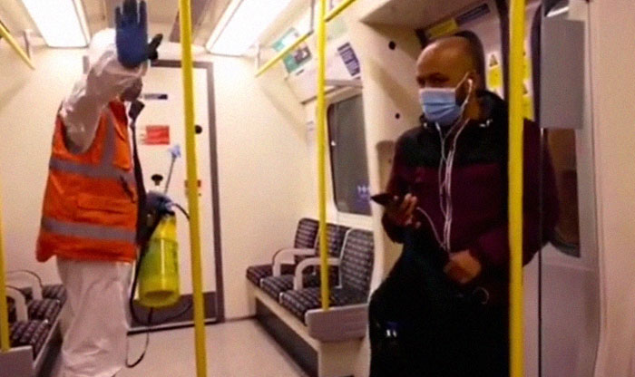 Banksy Sends A Lockdown Message By Spray-Painting The London Underground Banksy Sends A Lockdown Message By Spray-Painting The London Underground