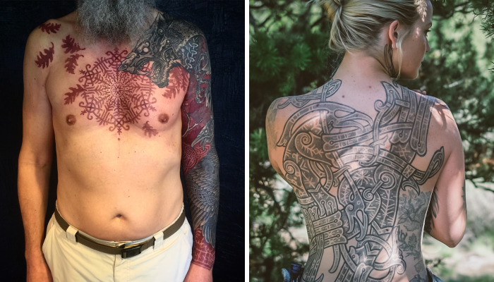 I Make Vikings Out Of People With My Tattoo Designs (16 Pics)