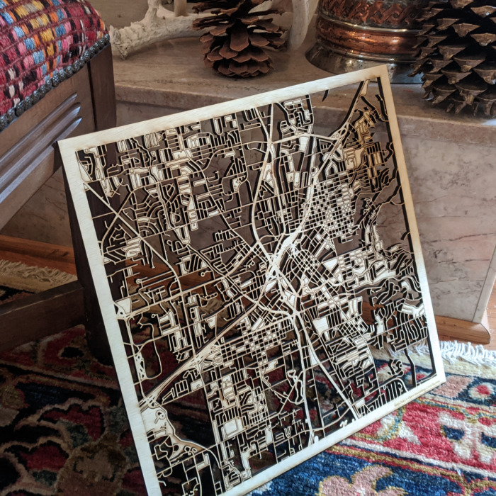 We Create Laser Cut Maps