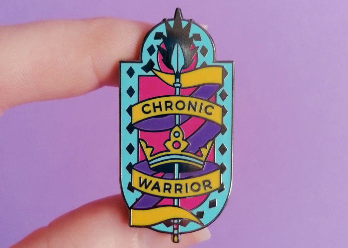 My Sister Used Her Chronic Migraines As Inspiration To Make Illustrative Pins For The Chronically Ill