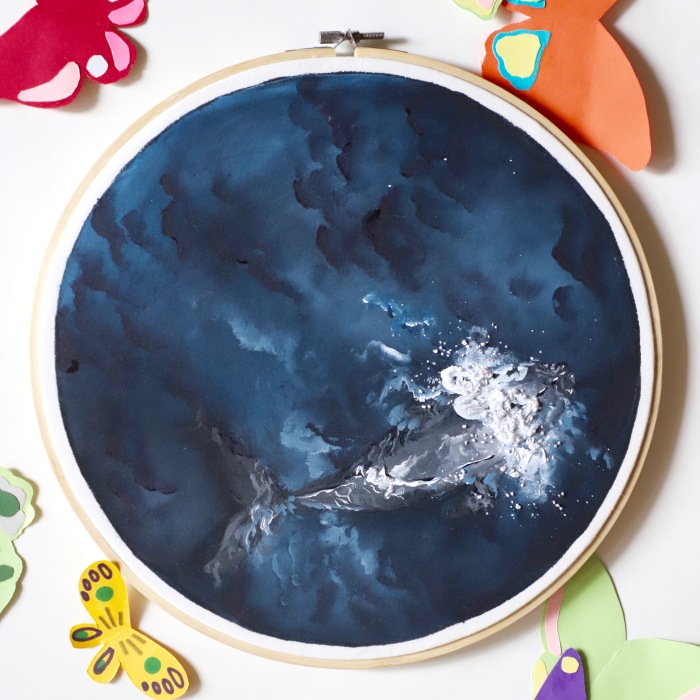 I Combine Sewing With Painting To Create These Landscape Embroideries