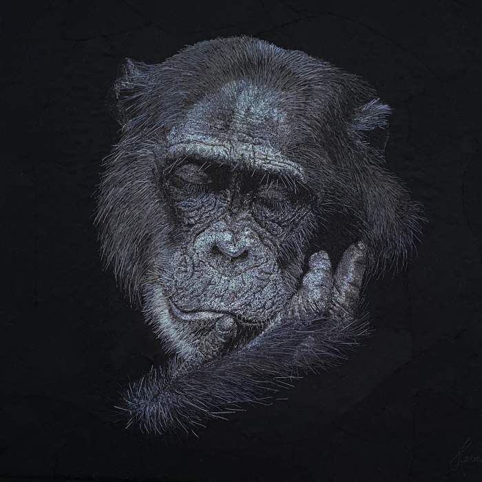 I ‘Paint’ Photorealistic Portraits With My Sewing Machine