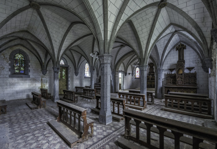 I Photographed 33 Shades Of Grey In 20th-Century Chapel In Portugal