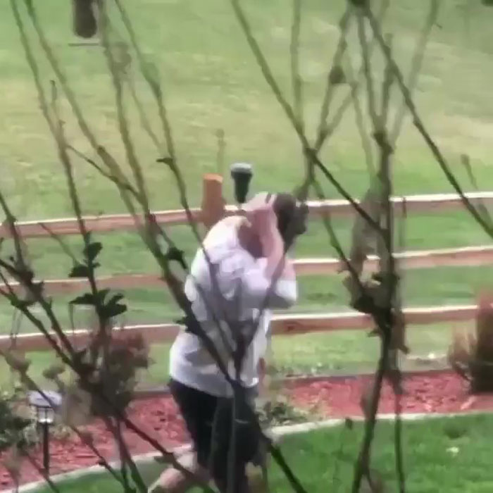 Dad Pulls An Ultimate Dad Joke On A Golfer By Pretending That His Golf Ball Hit Him In The Head