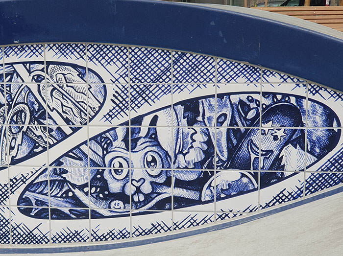 My Delft Blue Bionic Bic Pen Thrash Tiles On Biggest Skatepark In Amsterdam