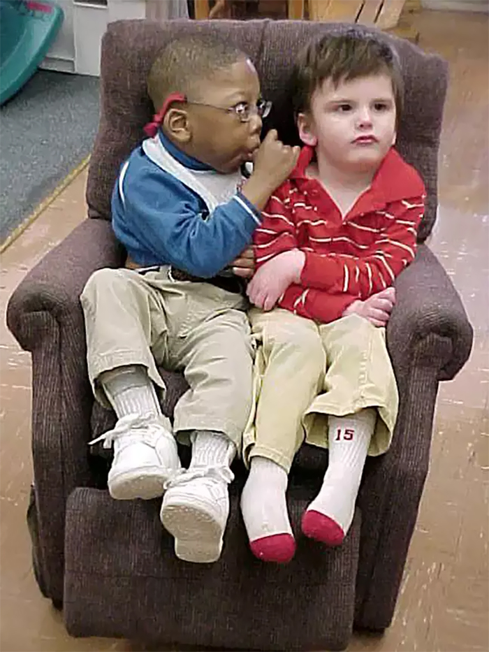 Best Friends Given 2% Chance Of Survival Beat All Odds And Recreate Their First School Photo At Their Graduation