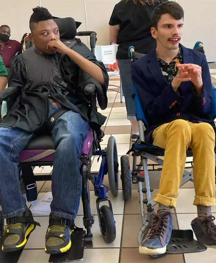 Best Friends Given 2% Chance Of Survival Beat All Odds And Recreate Their First School Photo At Their Graduation