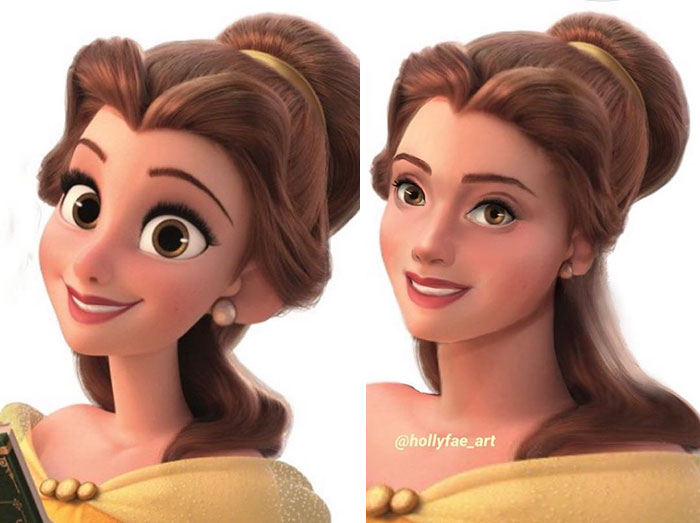 Artist Shows What 10 Disney Princesses Would Look Like With Realistic Proportions Artist Shows What 10 Disney Princesses Would Look Like With Realistic Proportions