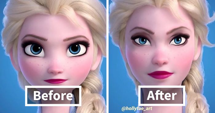Artist Shows What 10 Disney Princesses Would Look Like With Realistic Proportions