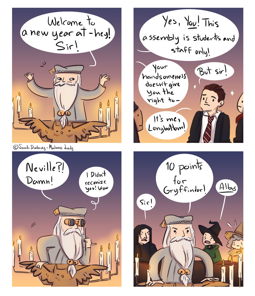 I Imagine What Happens In ‘Harry Potter’ Universe When No One’s Watching (10 Comics) Part 2