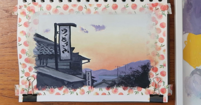 I Create Therapeutic Speed Painting Videos Of Dreamy Locations I’ve Visited