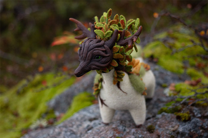 I Make These Adorable Felted Dragons Inspired By The Nature Around Me