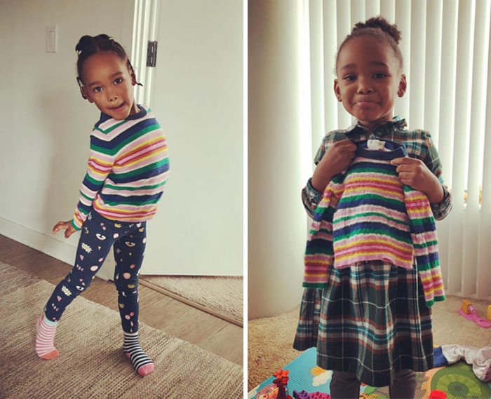 Laundry Fail. One Of Sena’s Favorite Sweaters Is Hers No More