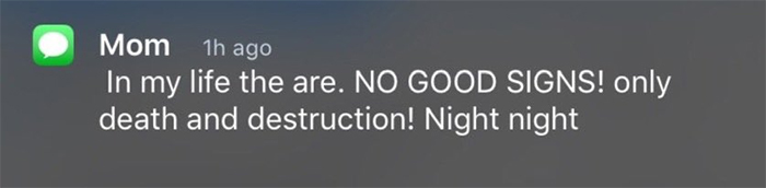 "My mom is so cute too"