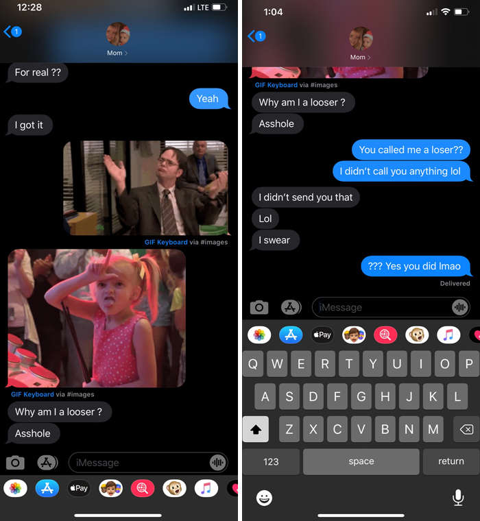 "My mom is always on something"