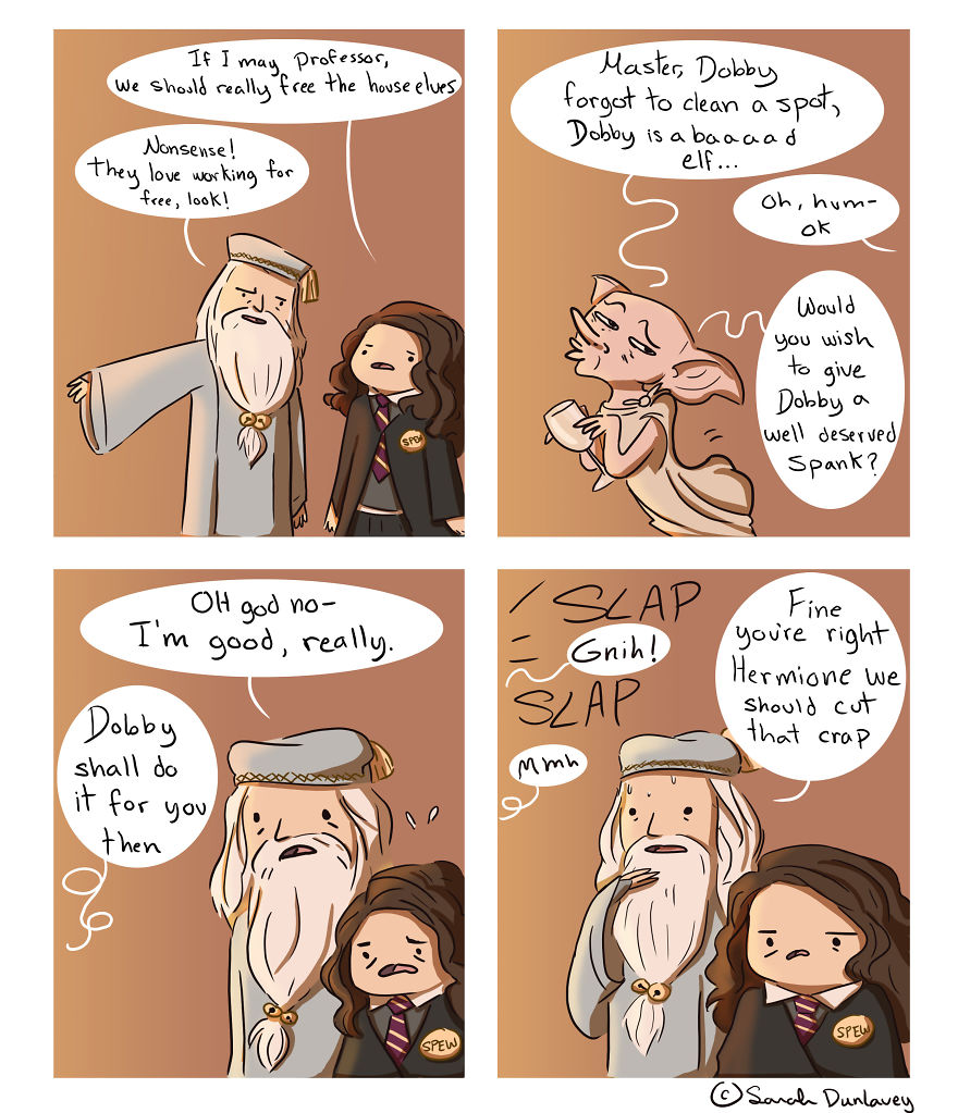 I Imagine What Happens In ‘Harry Potter’ Universe When No One’s Watching (10 Comics) Part 2