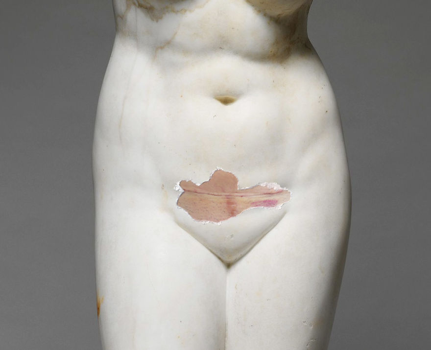 Artist Shares Body-Positive Message Through Greek Statues