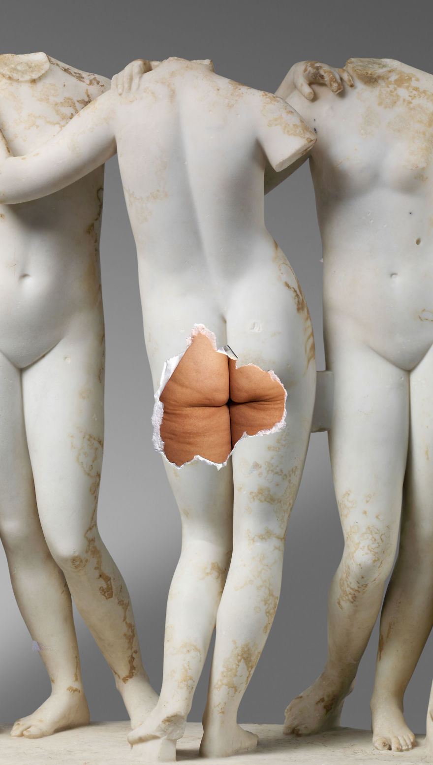 Artist Shares Body-Positive Message Through Greek Statues