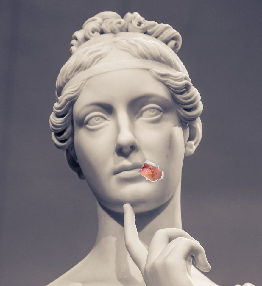 Artist Shares Body-Positive Message Through Greek Statues