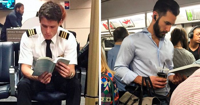 70 Best Posts From The ‘Hot Dudes Reading’ Instagram Page (New Pics)