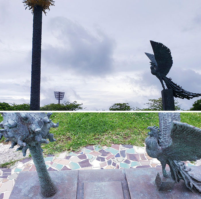 This Japanese Park Has A Mini Version Of A Large Monument For The Visually Impaired