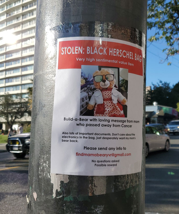 Someone Stole This Woman&rsquo;s Teddy Bear That Had Her Late Mother&rsquo;s Voice Recording On It, Ryan Reynolds And Other People Online Step In To Help Find It (Updated)