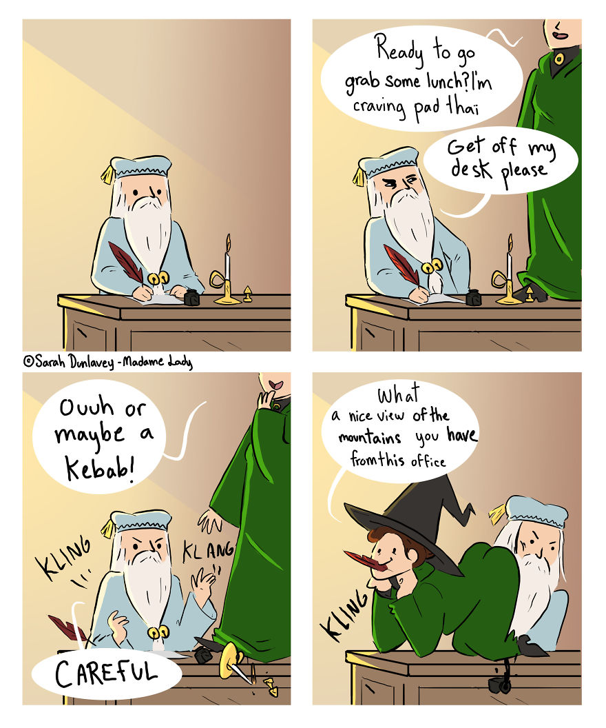 I Imagine What Happens In ‘Harry Potter’ Universe When No One’s Watching (10 Comics) Part 2