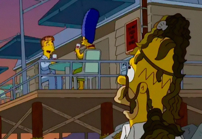 Homer Still Appreciating Marge, Even Though She Doesn't Remember Him