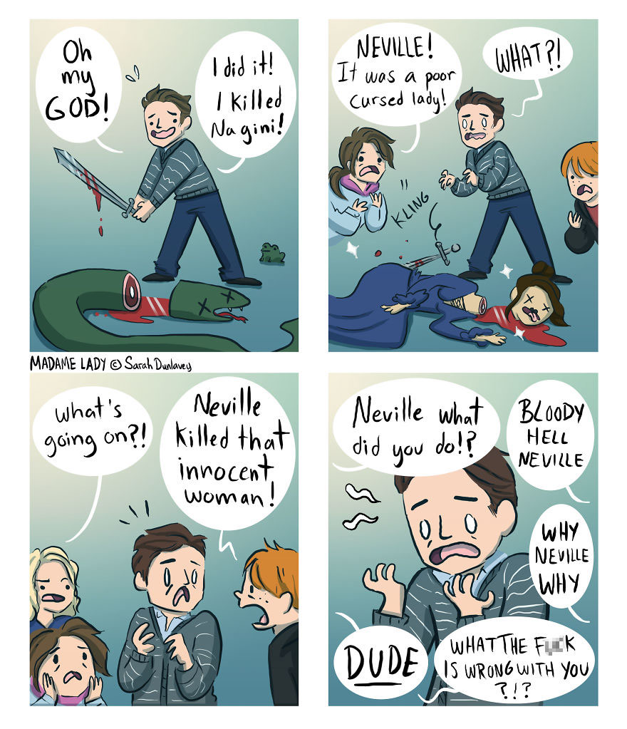 I Imagine What Happens In ‘Harry Potter’ Universe When No One’s Watching (10 Comics) Part 2
