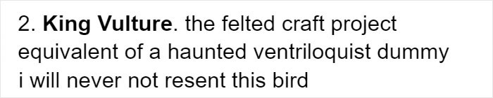 Person Compiles "A Non-Comprehensive List Of Birds That Piss Me Off", And It's A Hilariously Nonsensical Read