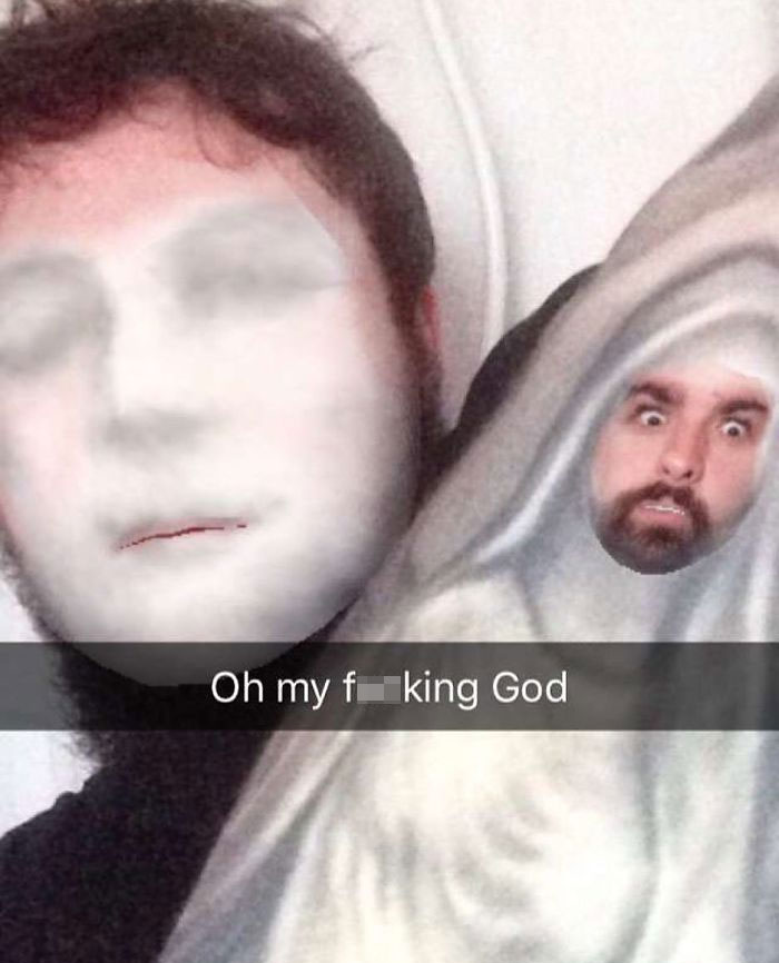 Face swapping tattoos image with swapped facial features, creating an unsettling visual effect.