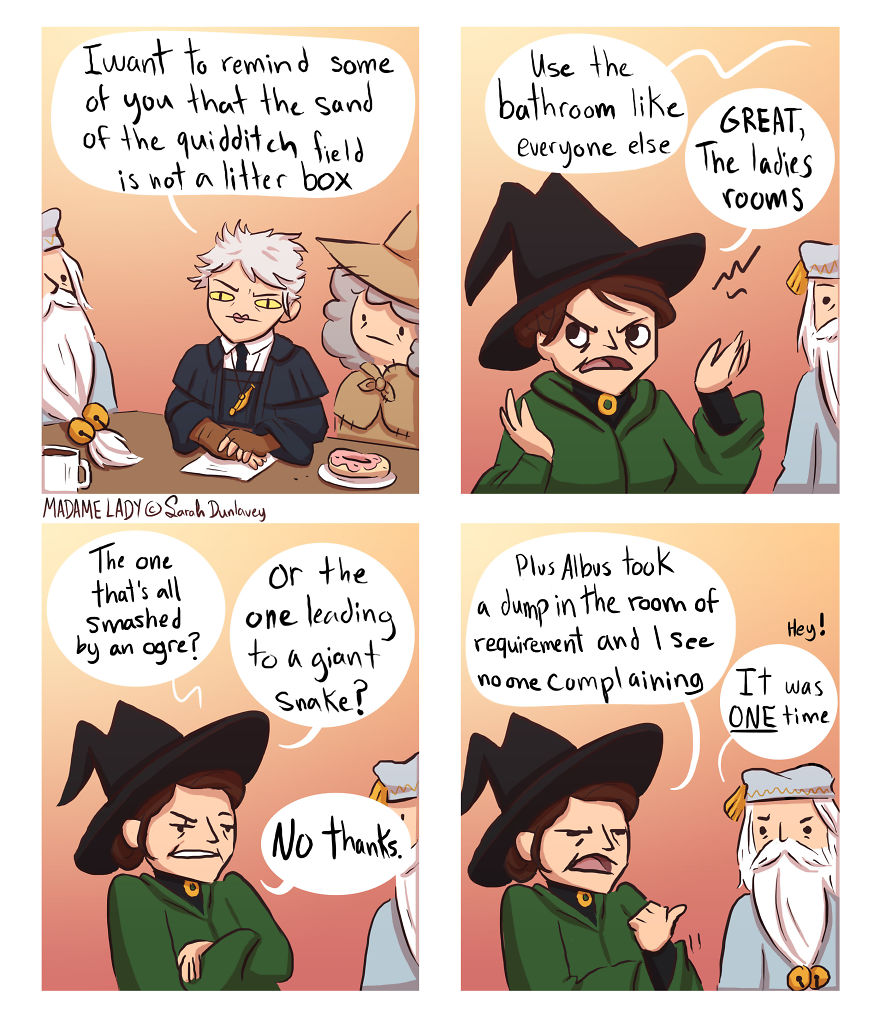 I Imagine What Happens In ‘Harry Potter’ Universe When No One’s Watching (10 Comics) Part 2