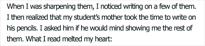 "This Is Why I Teach": Teacher Shares The Most Heartwarming Notes Student's Mom Writes On His Pencils "This Is Why I Teach": Teacher Shares The Most Heartwarming Notes Student's Mom Writes On His Pencils